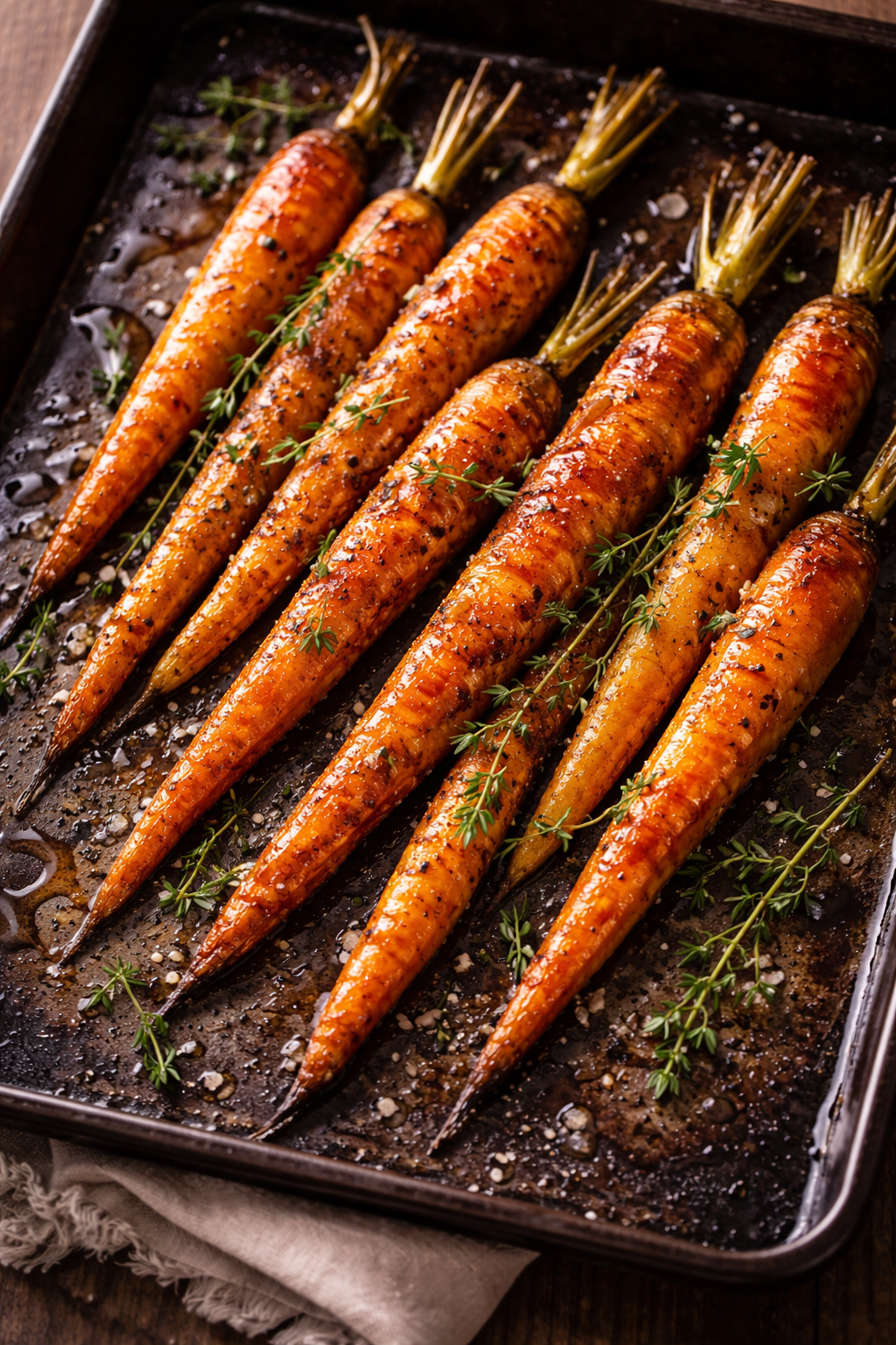Honey Roasted Carrots with Thyme